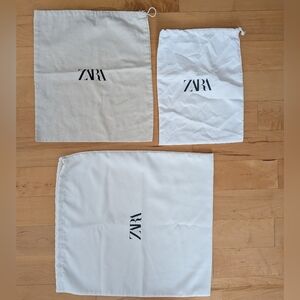 Zara Dust Bags Set of 3 Assorted Sizes & Fabrics